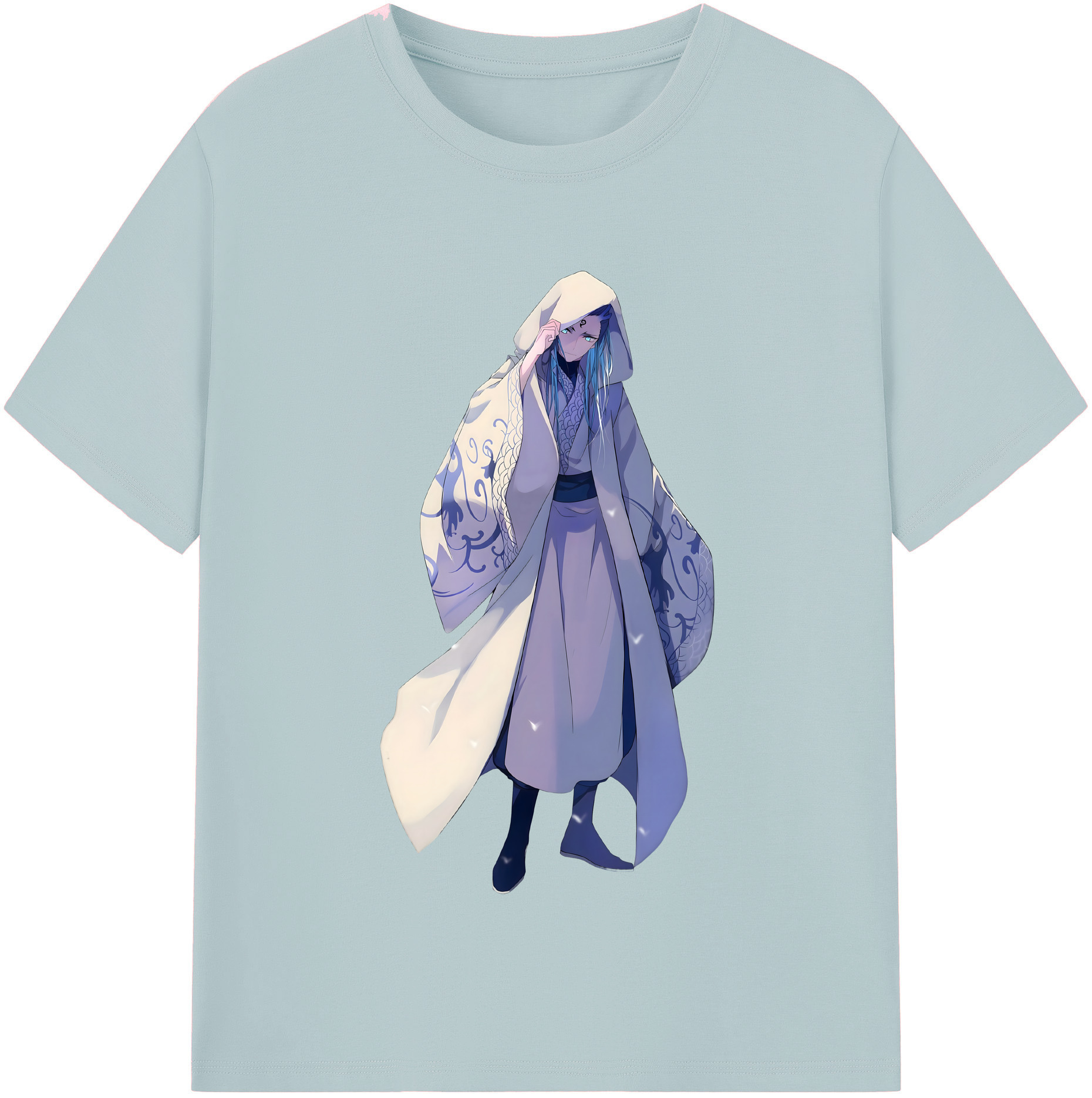 （画像用） Ne Zha 2 ナタ 魔童の大暴れ 綿100％半袖Tシャツ（フロントプリント）